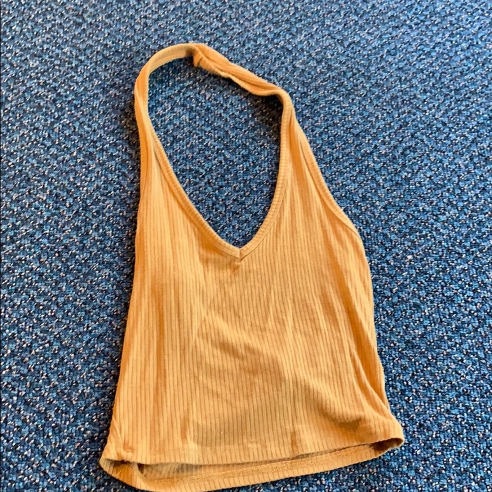 Mustard crop top